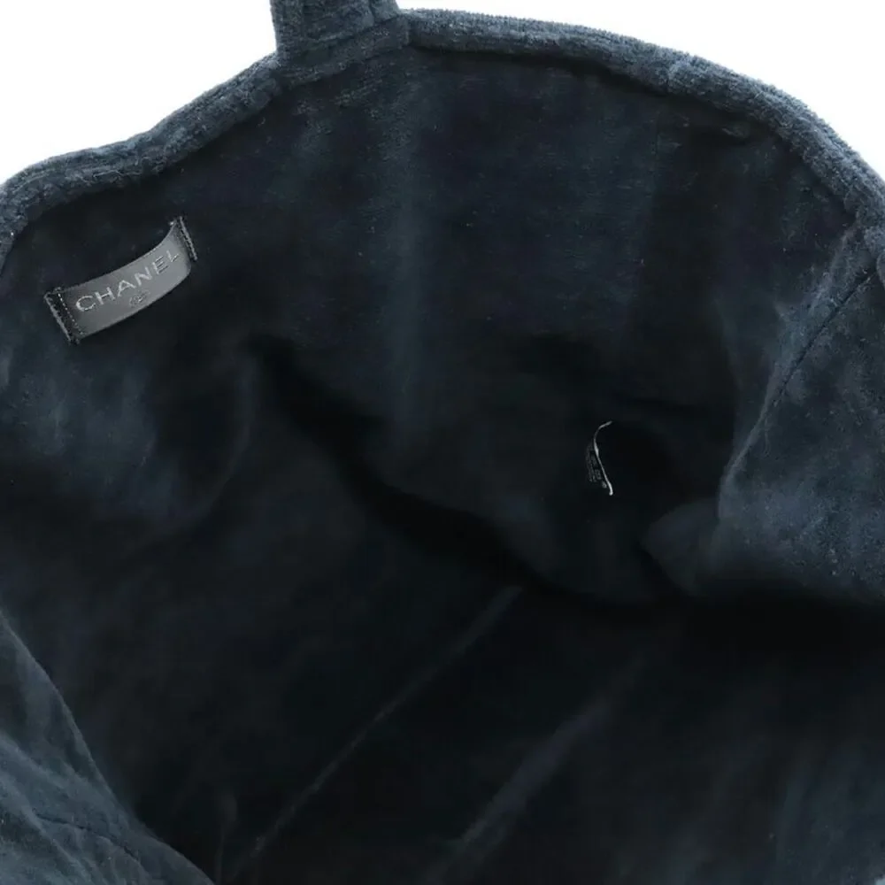 Chanel Coco Mark Beach Tote Bag Black